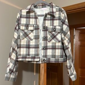 Pink Lily Shacket, size medium